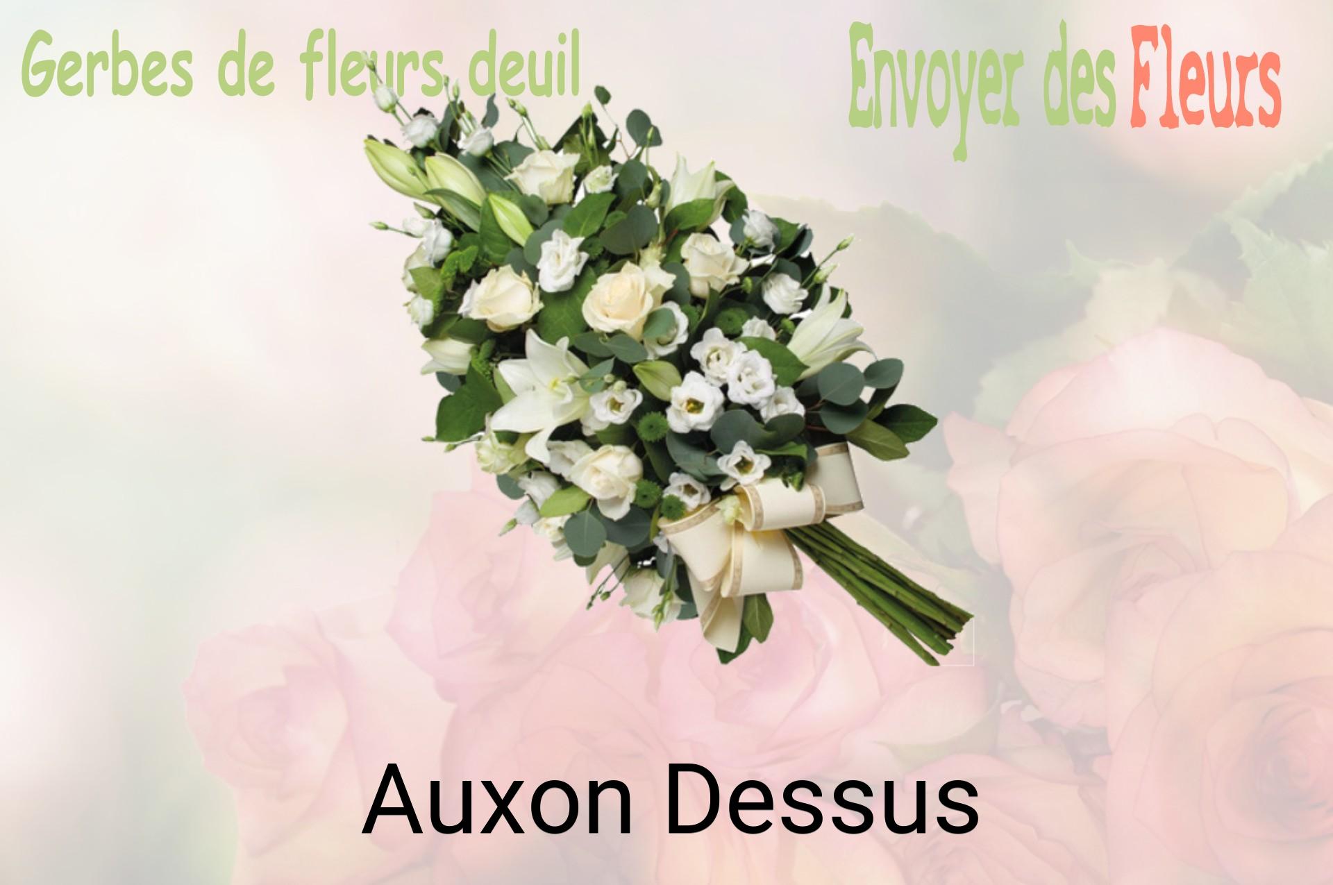 Gerbe de fleurs de deuil livrée à Auxon-Dessus